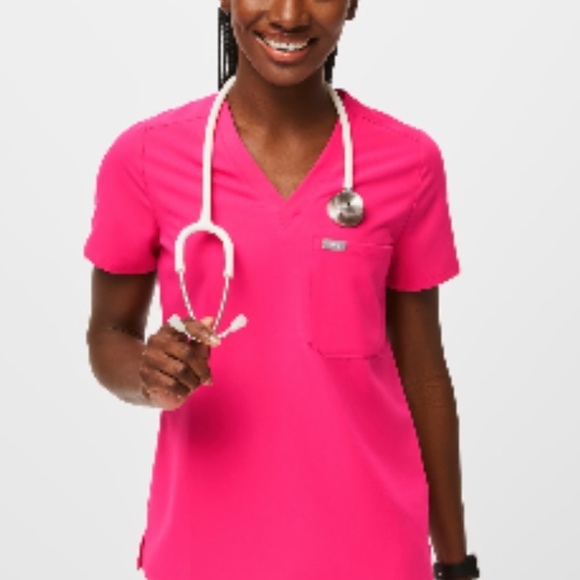 Figs Other Figs Xs Scrub Set Shocking Pink Poshmark